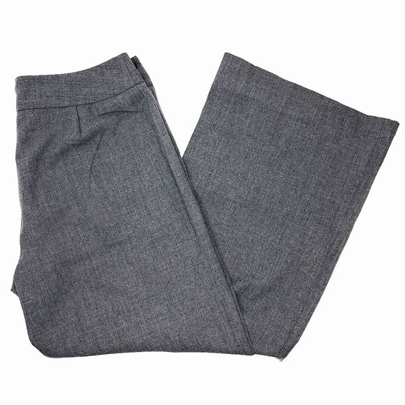 The Limited Gray Mid-Rise Wide Leg Business Office Dress Pants Sz 8 - Picture 3 of 13